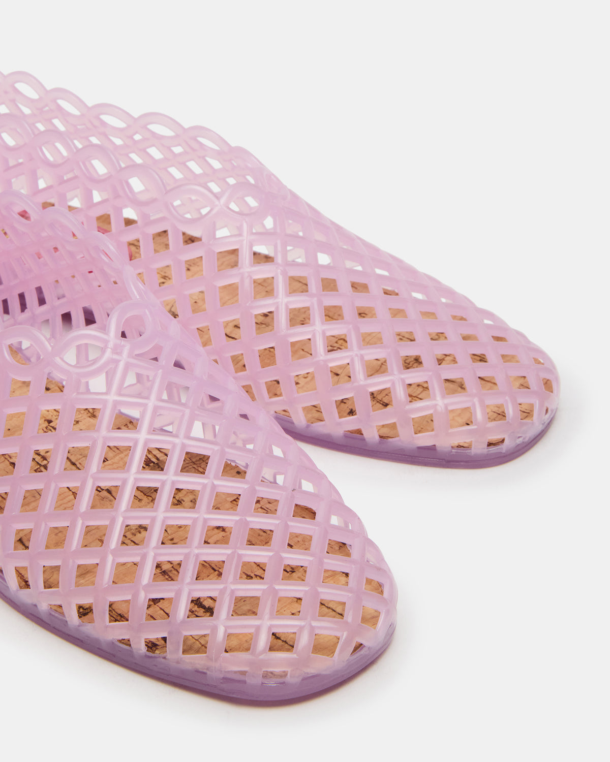 GROVE Pink Square-Toe Jelly Women's Flat - Steve Madden