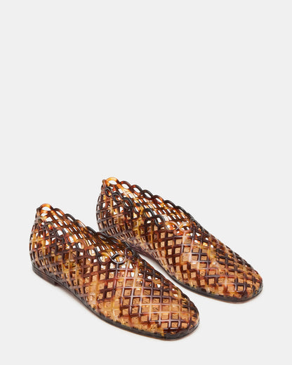 GROVE Tortoise Square-Toe Jelly Women's Flat - Steve Madden