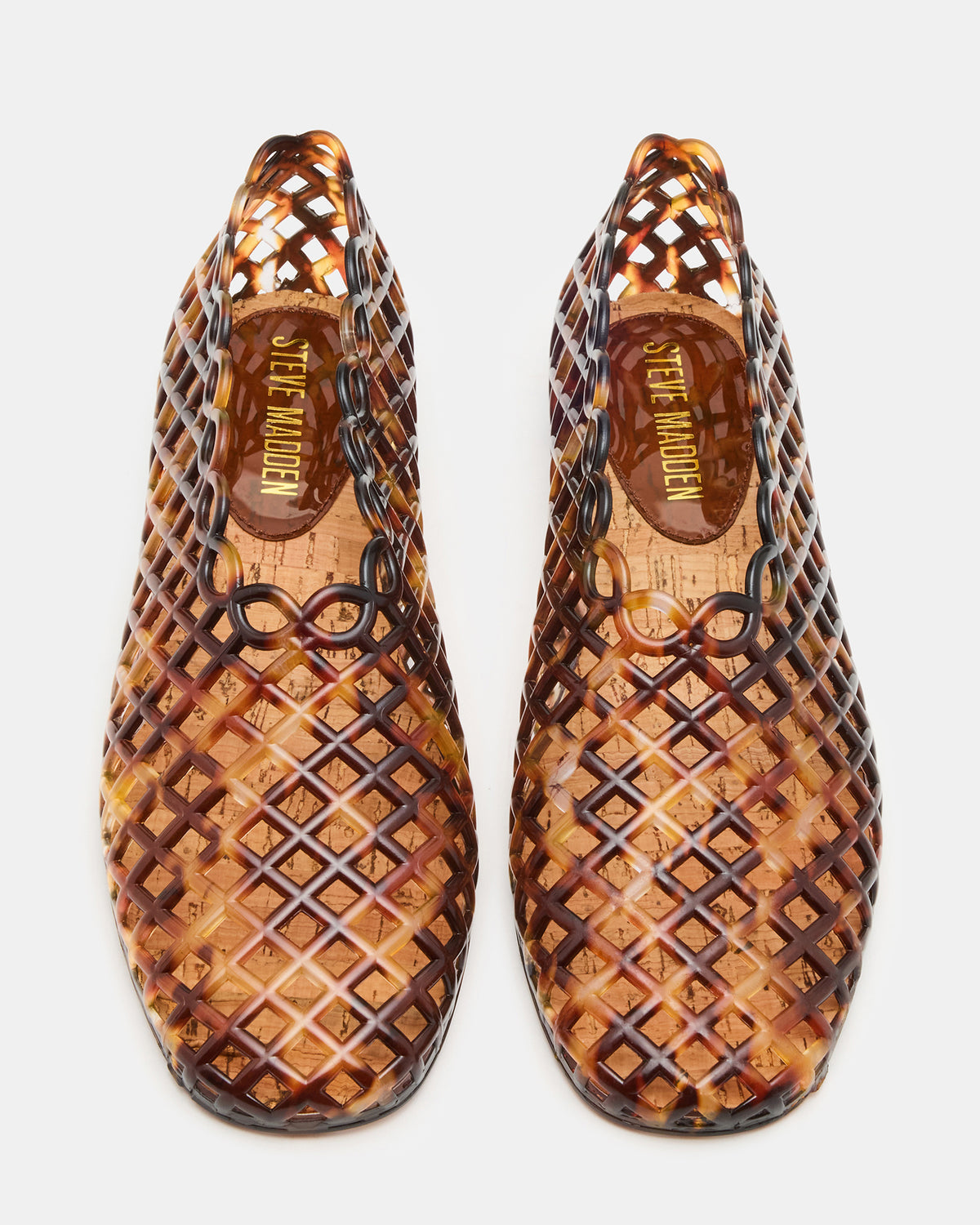 GROVE Tortoise Square-Toe Jelly Women's Flat - Steve Madden
