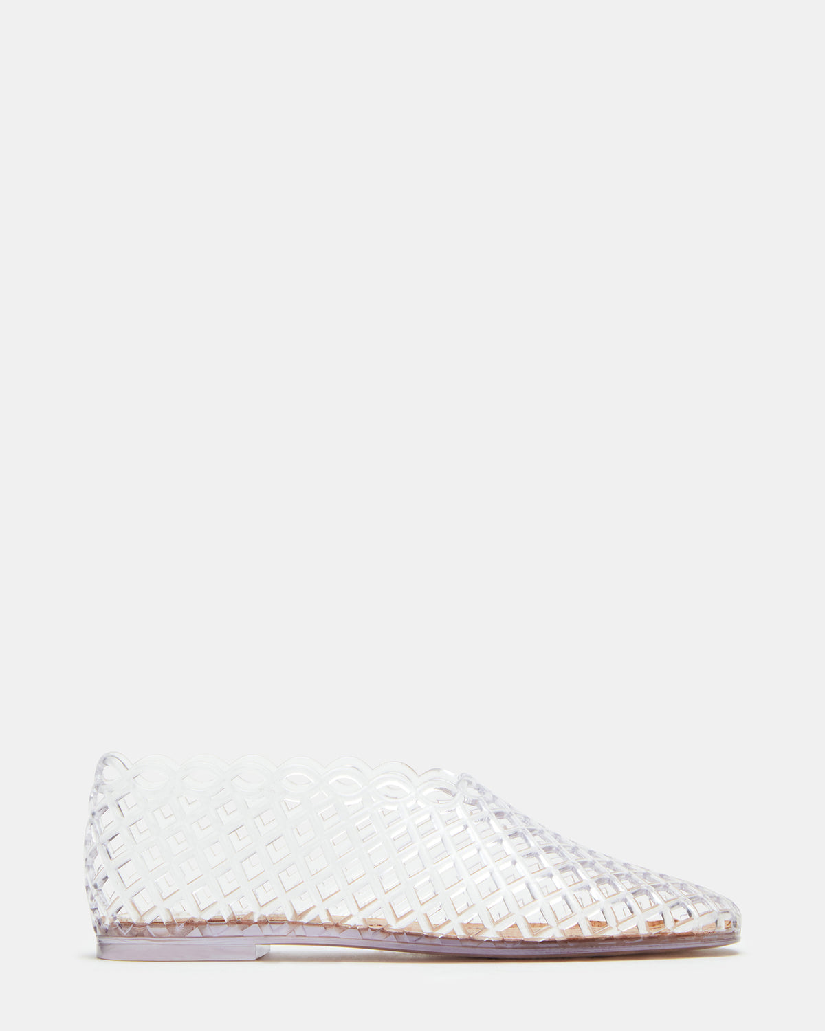 GROVE Clear Square-Toe Jelly Women's Flat - Steve Madden