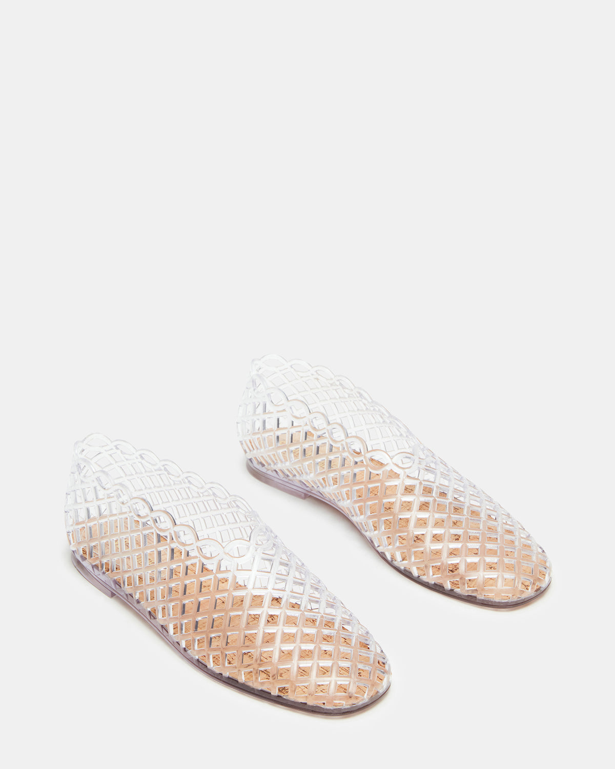 GROVE Clear Square-Toe Jelly Women's Flat - Steve Madden