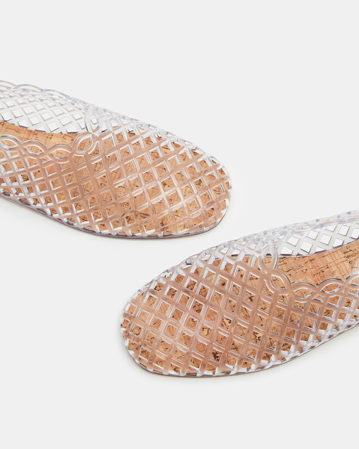 GROVE Clear Square-Toe Jelly Women's Flat - Steve Madden