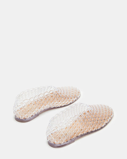 GROVE Clear Square-Toe Jelly Women's Flat - Steve Madden