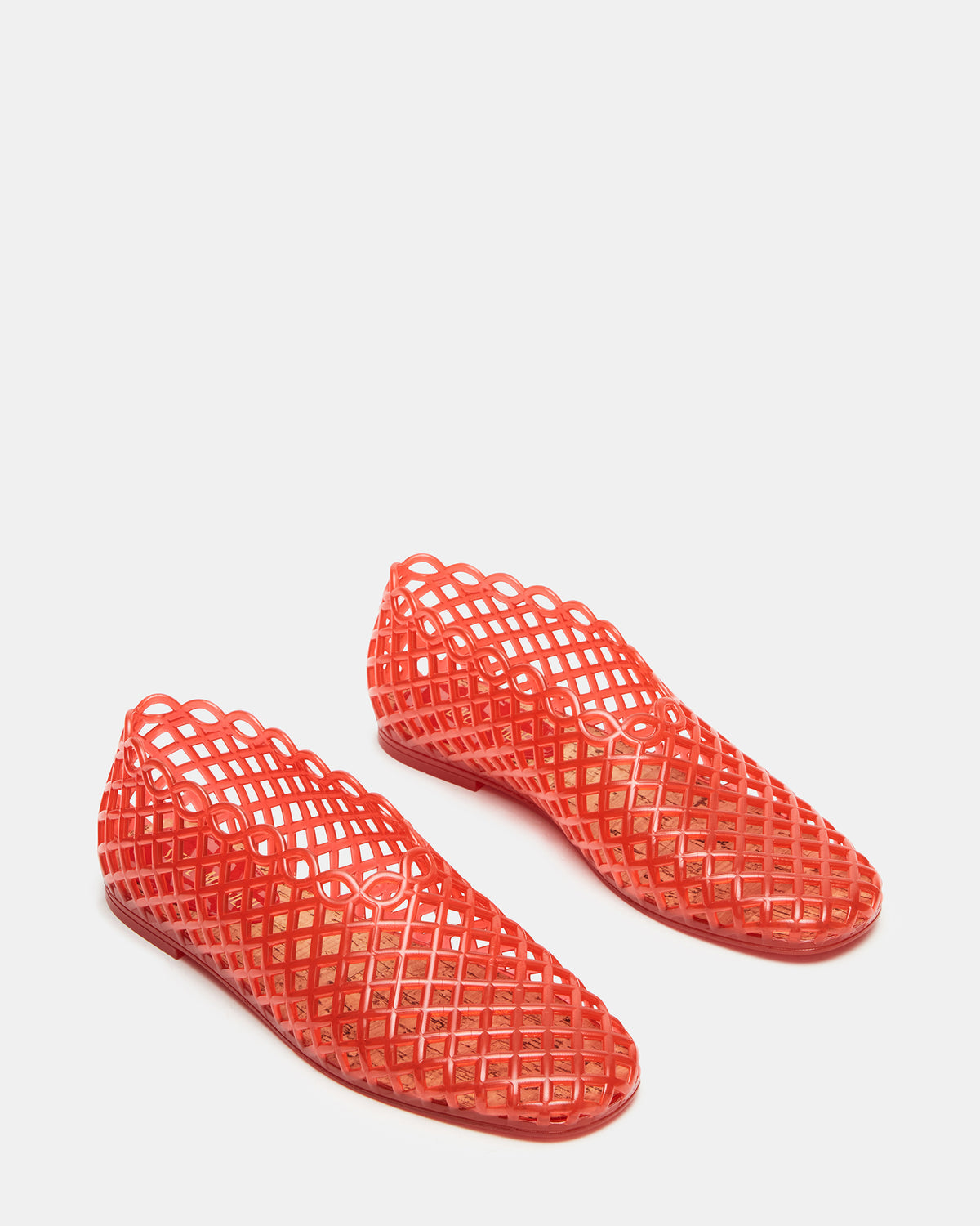 GROVE Red Square-Toe Jelly Women's Flat - Steve Madden