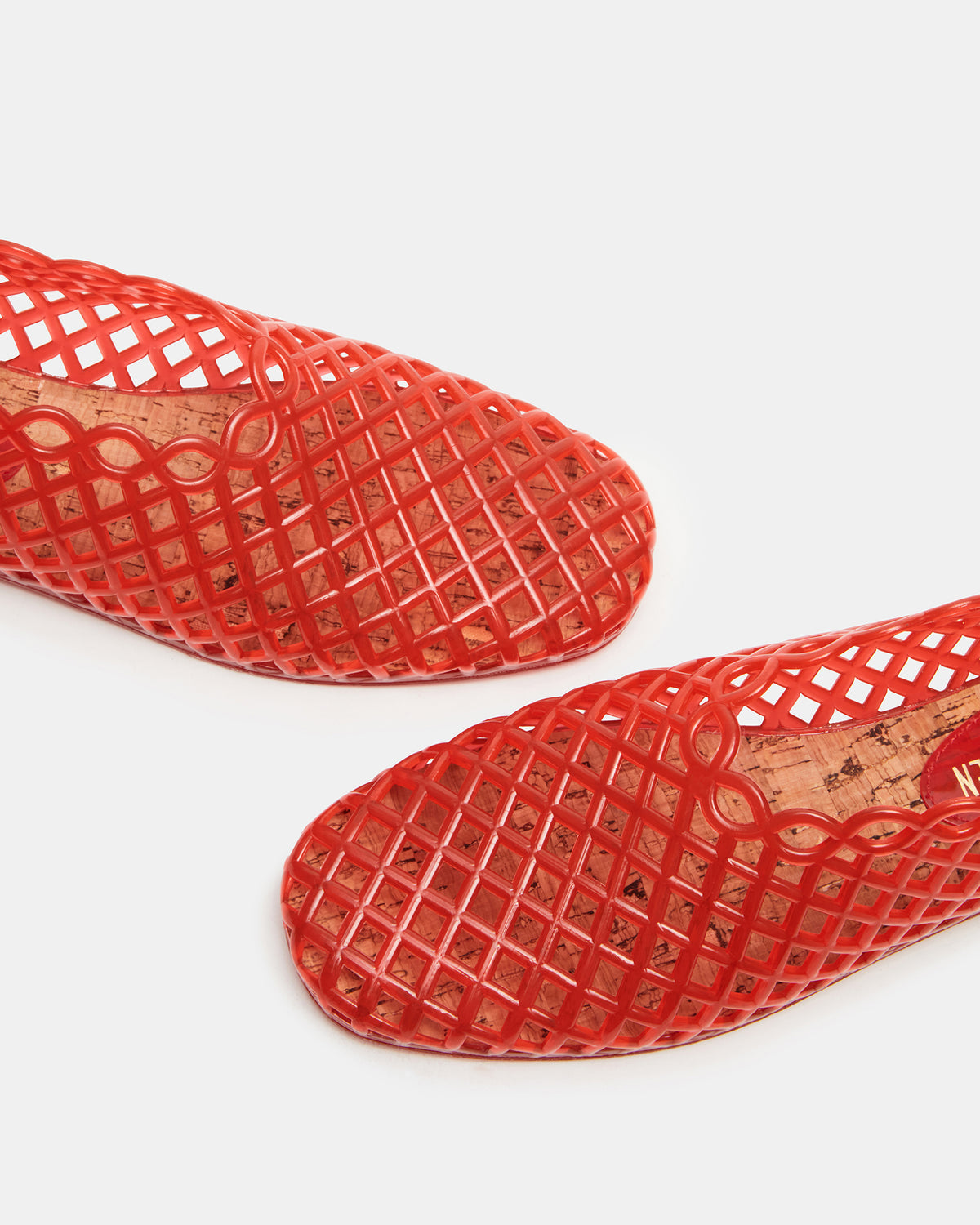 GROVE Red Square-Toe Jelly Women's Flat - Steve Madden