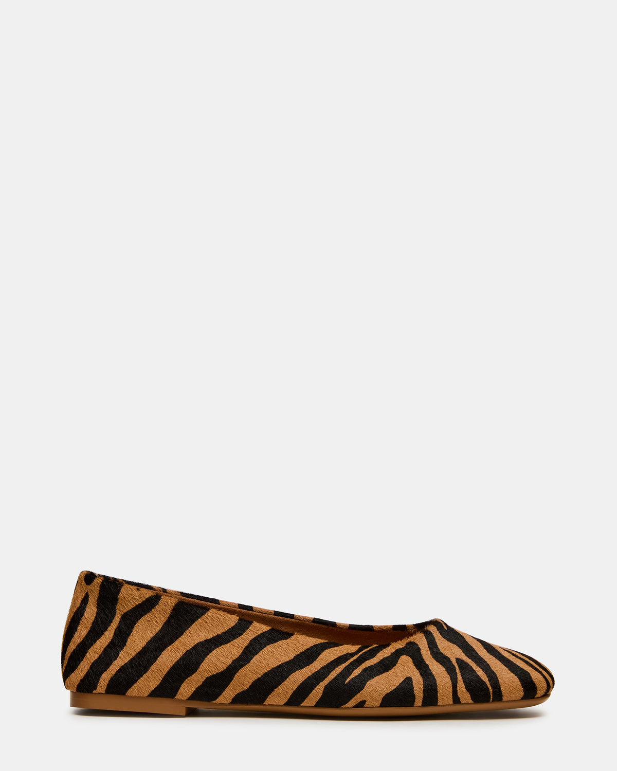 NURTURE Zebra Square-Toe Ballet Women's Flat - Steve Madden