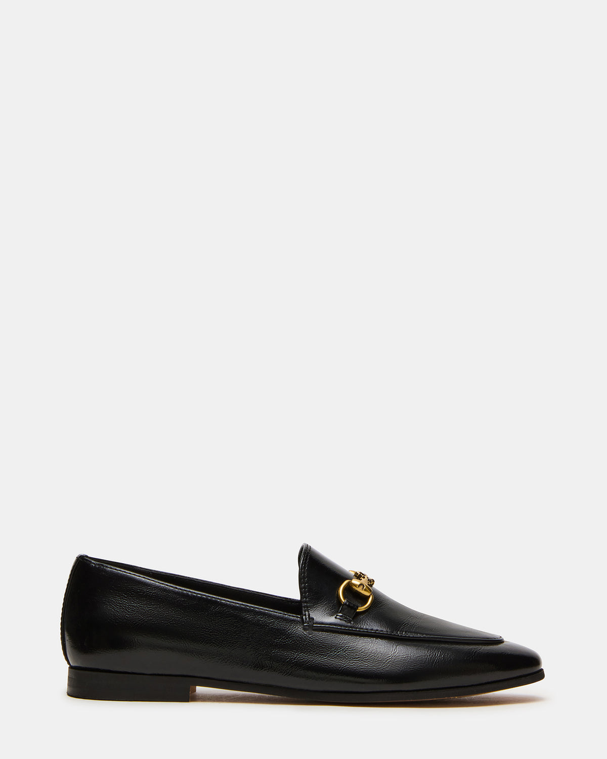 GRAFTON Black Leather Women's Loafer - Steve Madden
