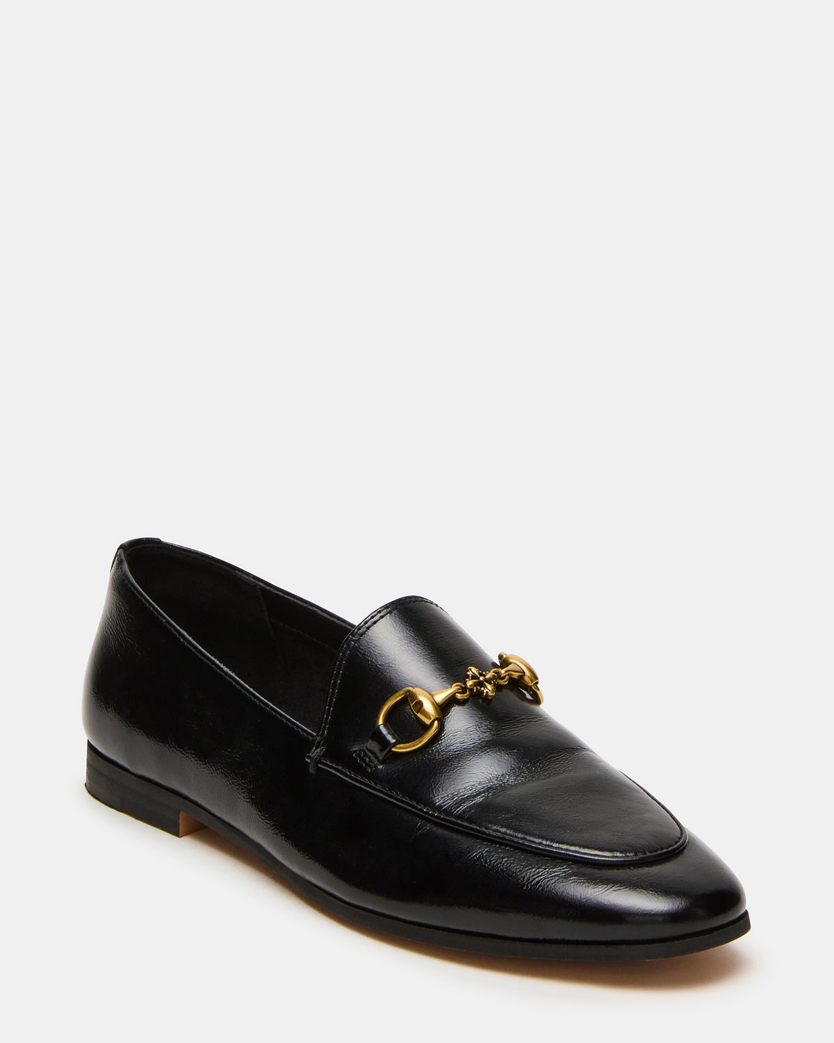 GRAFTON Black Leather Women's Loafer - Steve Madden