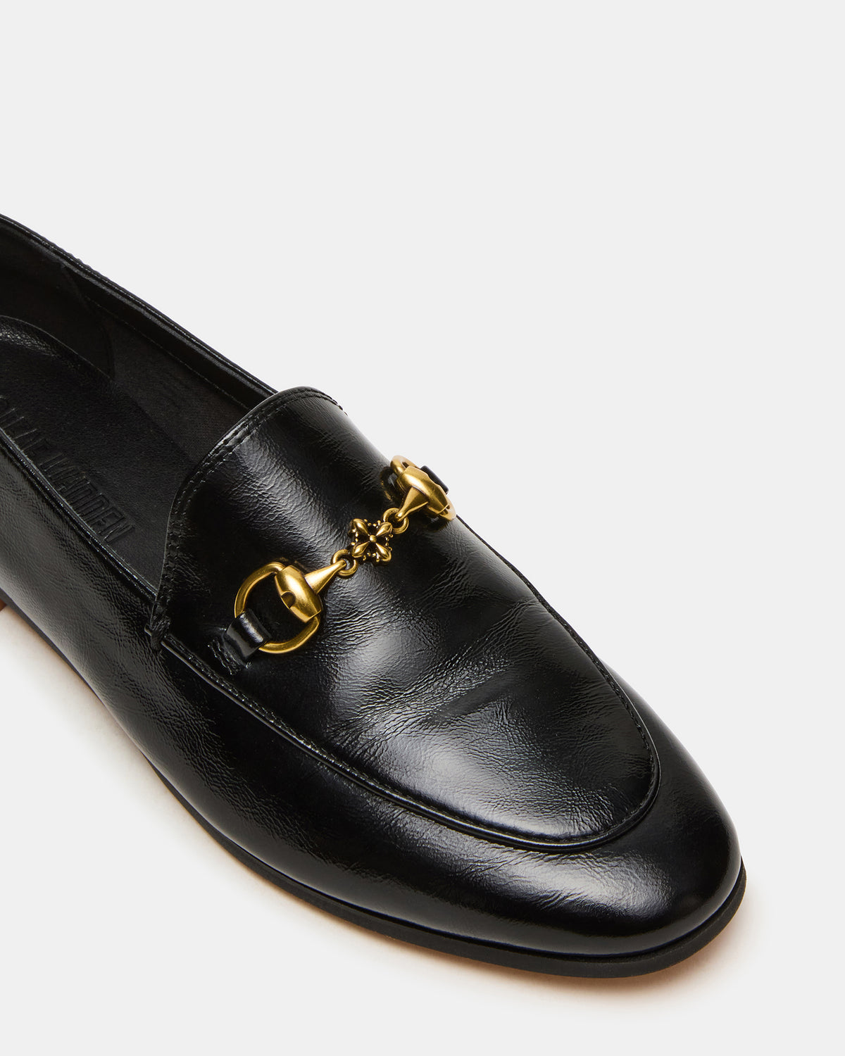 GRAFTON Black Leather Women's Loafer - Steve Madden
