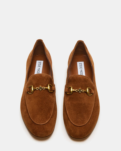 GRAFTON Chestnut Suede Women's Loafer - Steve Madden