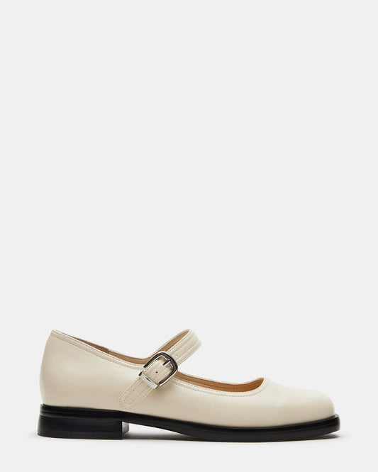 DELANCY Bone Leather Women's Mary Jane Flats - Steve Madden