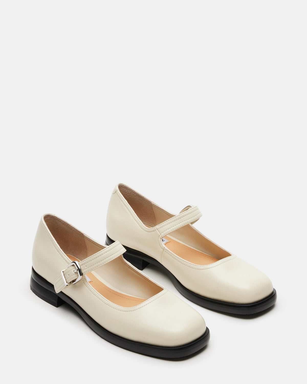 DELANCY Bone Leather Women's Mary Jane Flats - Steve Madden