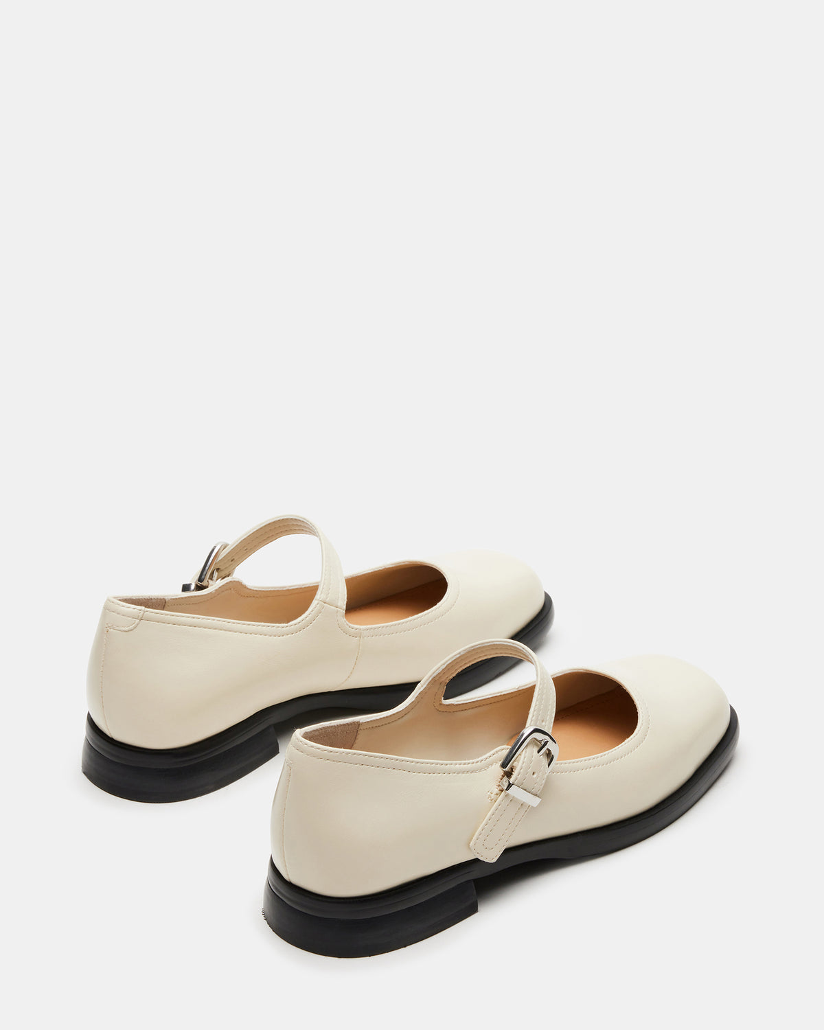 DELANCY Bone Leather Women's Mary Jane Flats - Steve Madden