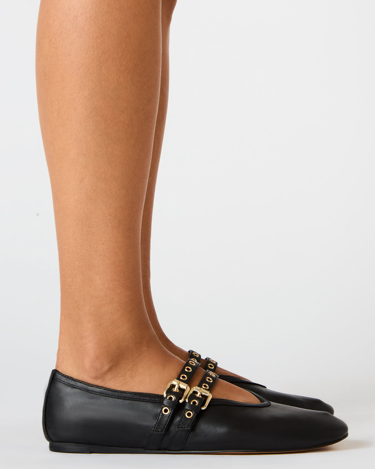 LYDIA Red Suede Square-Toe Mary Jane Ballet Women's Flat - Steve Madden