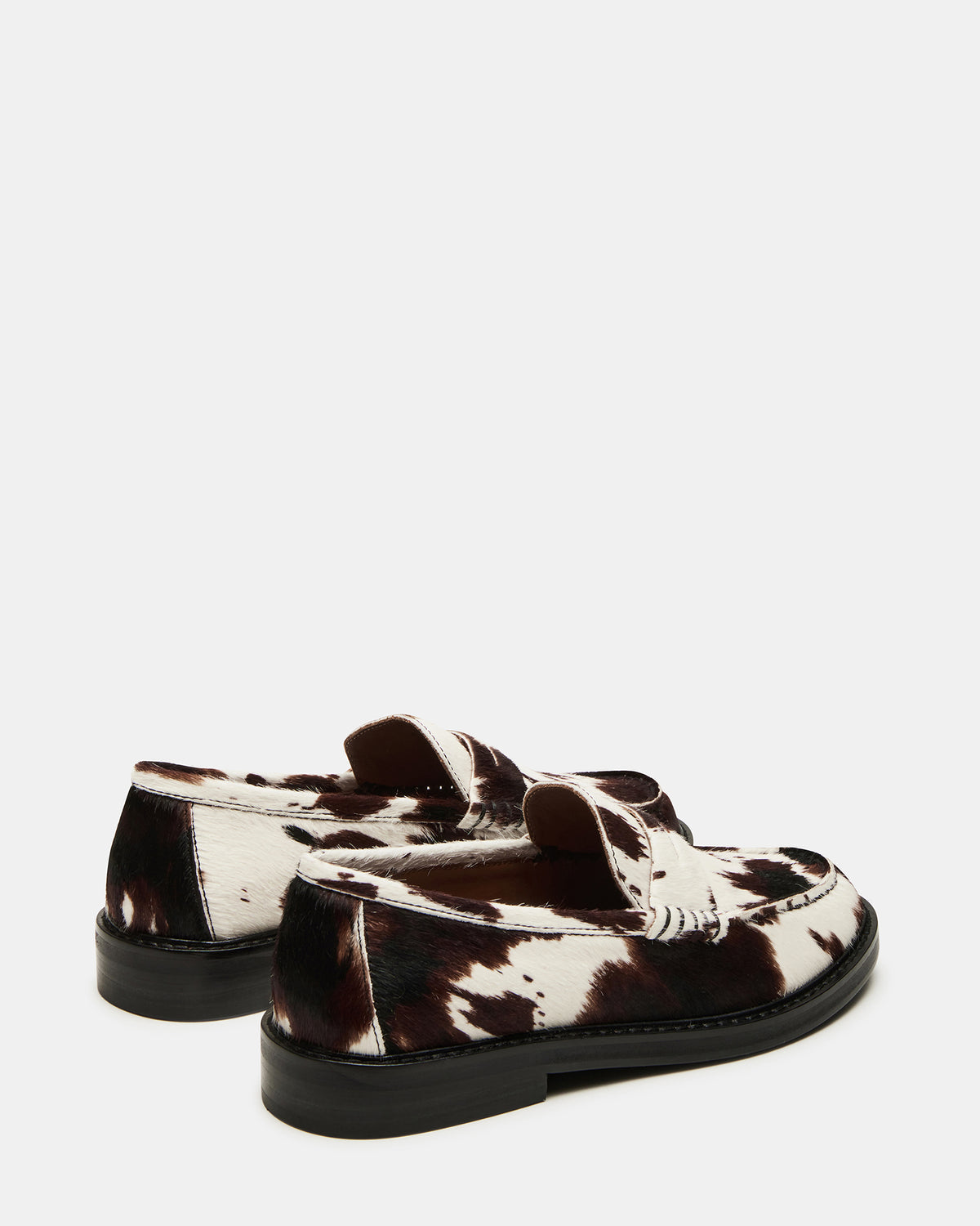MADISON Brown Cow Print Women's Penny Loafer - Steve Madden
