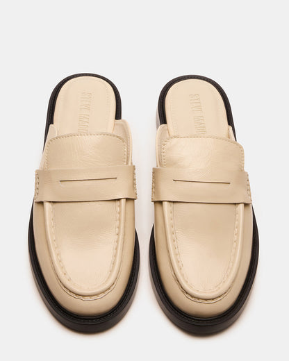 MULBERRY Bone Leather Women's Slip-On Mule Flat - Steve Madden