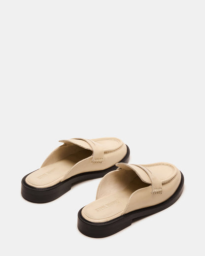 MULBERRY Bone Leather Women's Slip-On Mule Flat - Steve Madden
