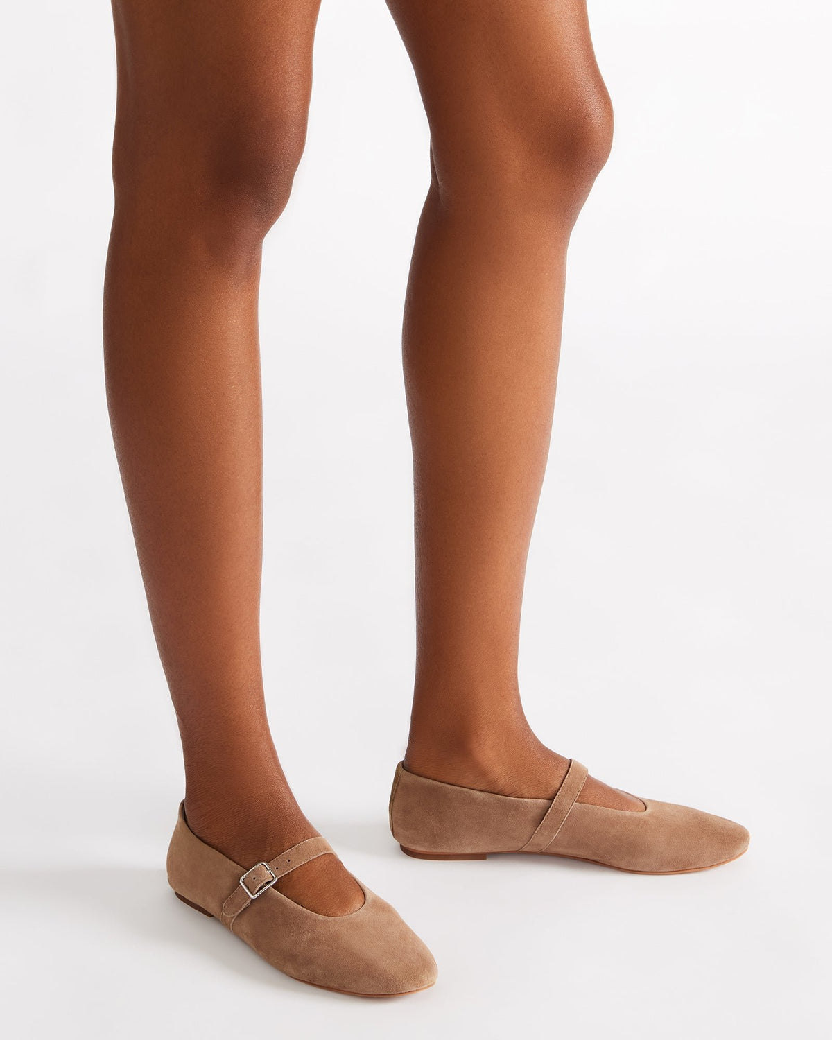 DREAMING Taupe Suede Women's Mary Jane Flats - Steve Madden