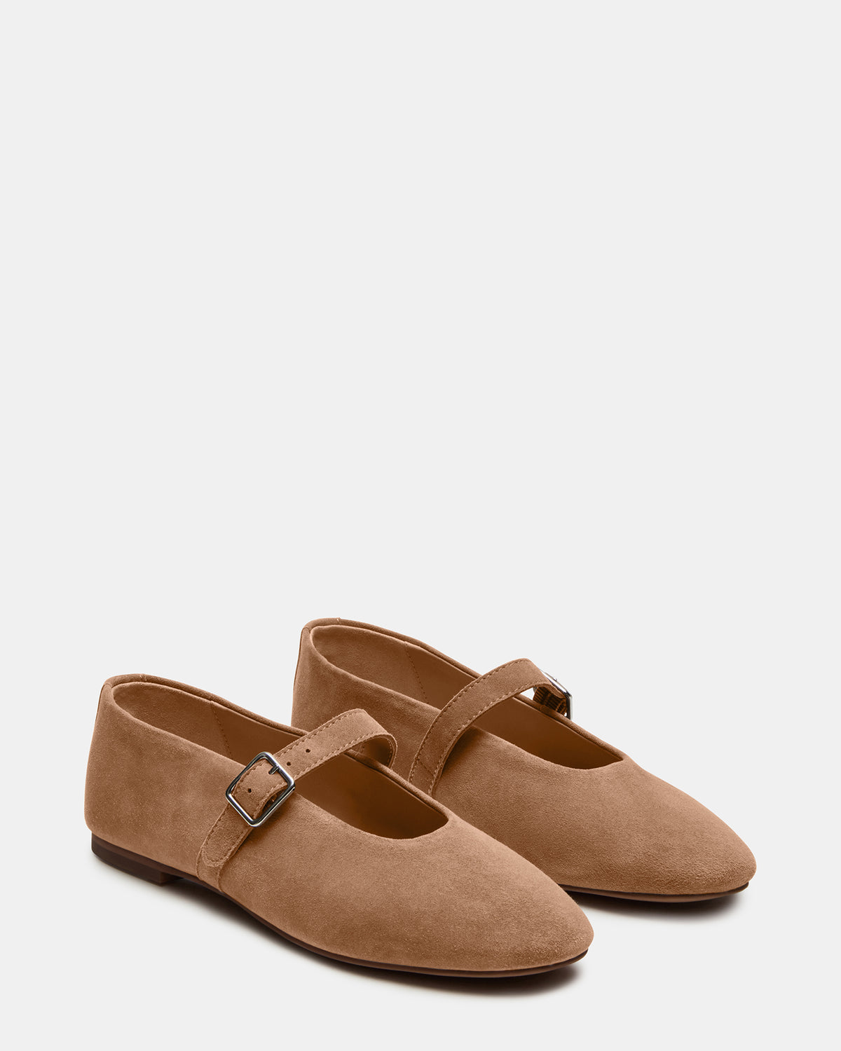 DREAMING Taupe Suede Women's Mary Jane Flats - Steve Madden