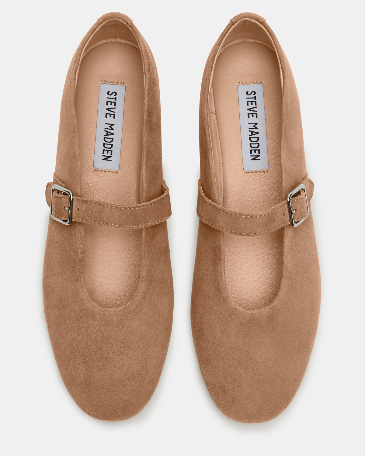 DREAMING Taupe Suede Women's Mary Jane Flats - Steve Madden