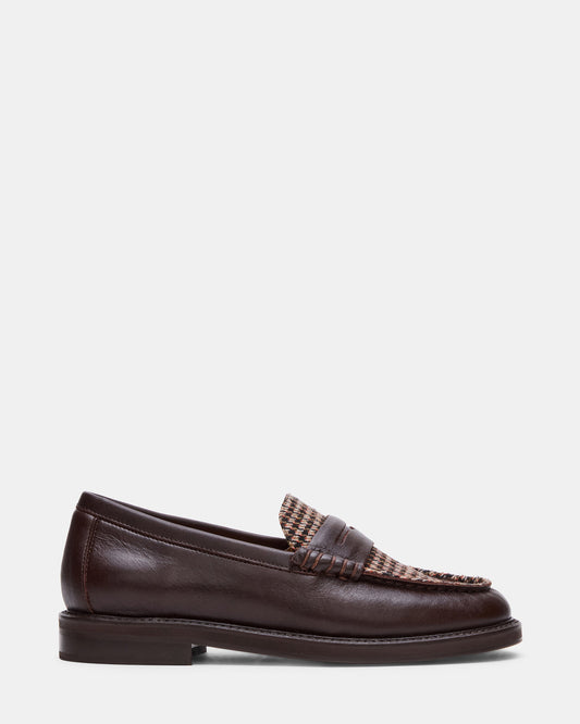 MADISON Brown Multi Women's Penny Loafer - Steve Madden