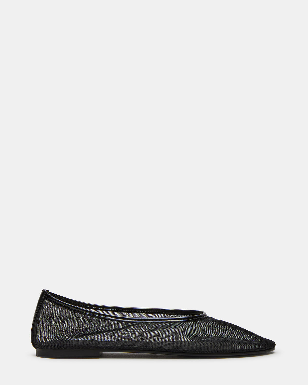 MEADOW Black Mesh Women's Ballet Flats - Steve Madden