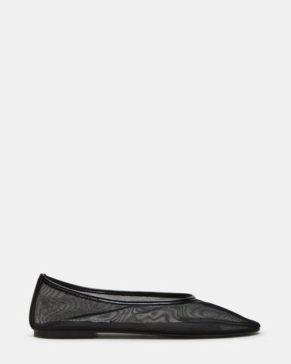 MEADOW Black Mesh Women's Ballet Flats - Steve Madden