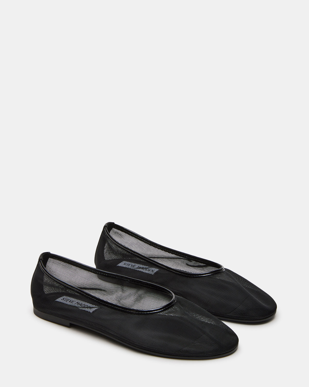 MEADOW Black Mesh Women's Ballet Flats - Steve Madden