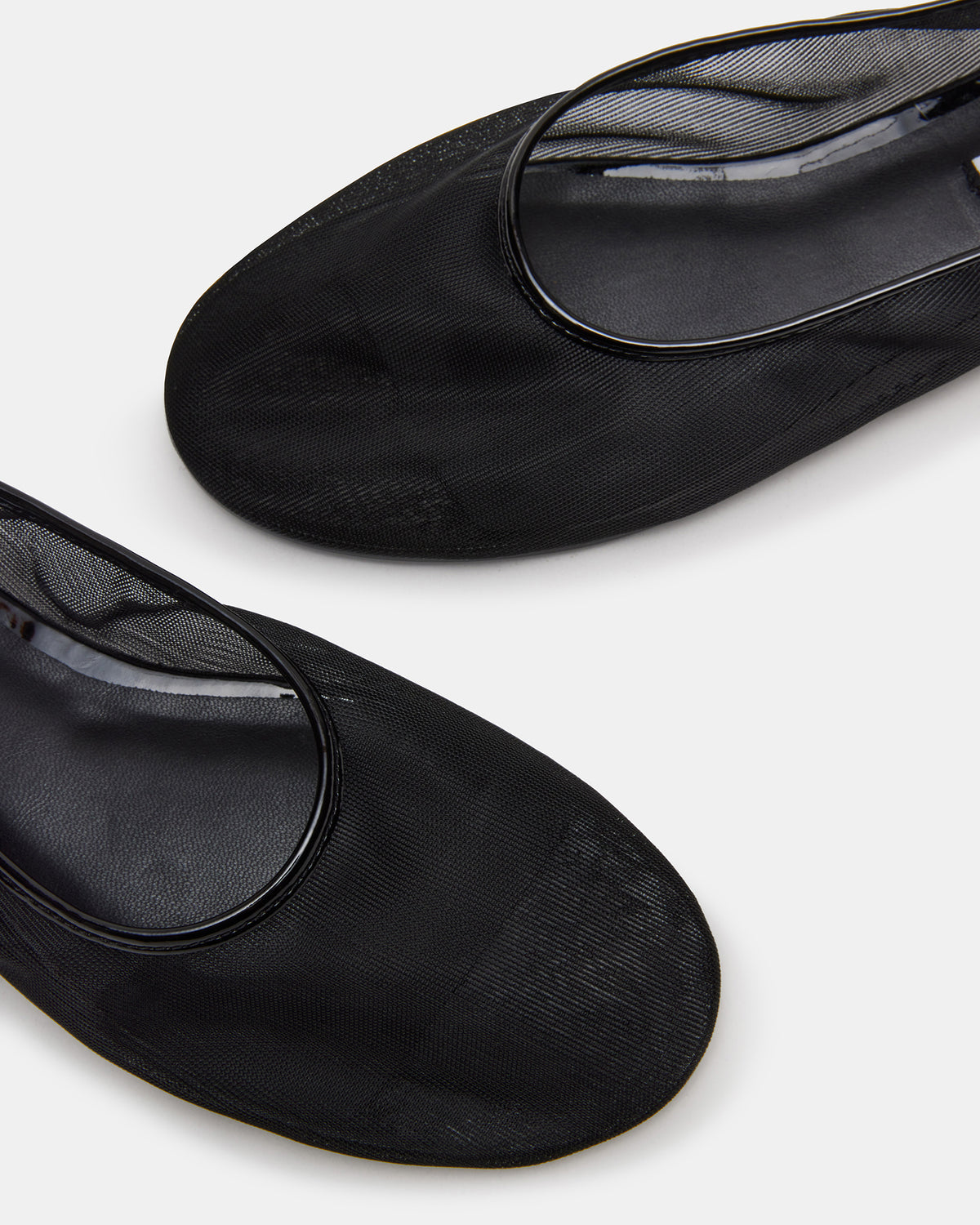 MEADOW Black Mesh Women's Ballet Flats - Steve Madden
