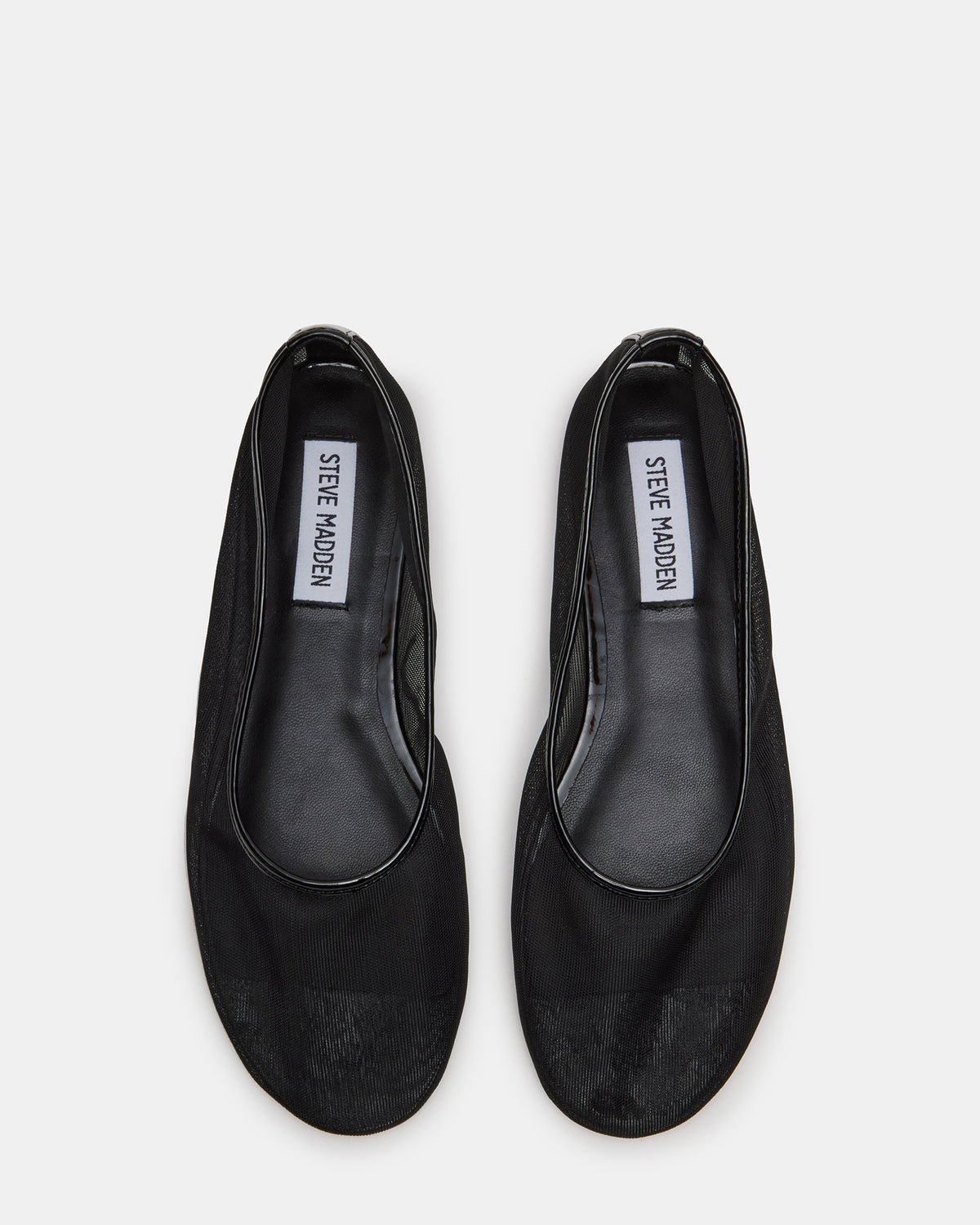 MEADOW Black Mesh Women's Ballet Flats - Steve Madden