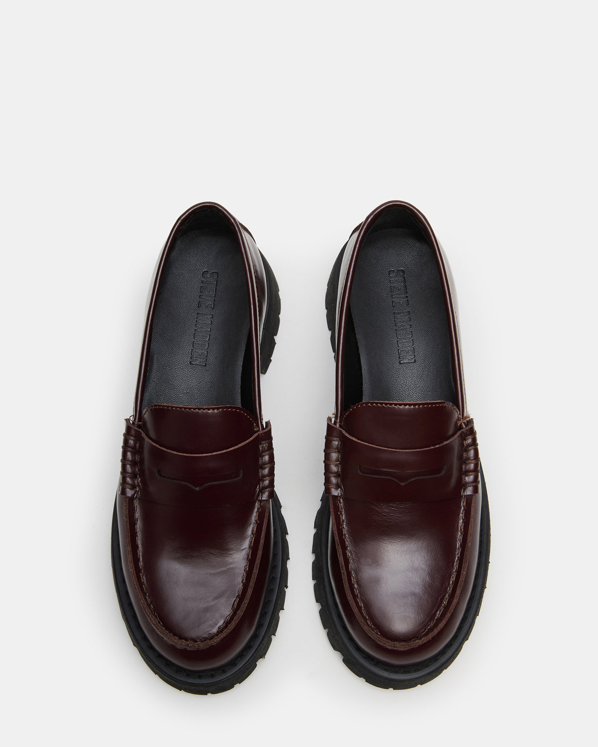 LANGSTEN Burgundy Women's Platform Lug Loafer - Steve Madden