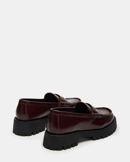 LANGSTEN Burgundy Women's Platform Lug Loafer - Steve Madden