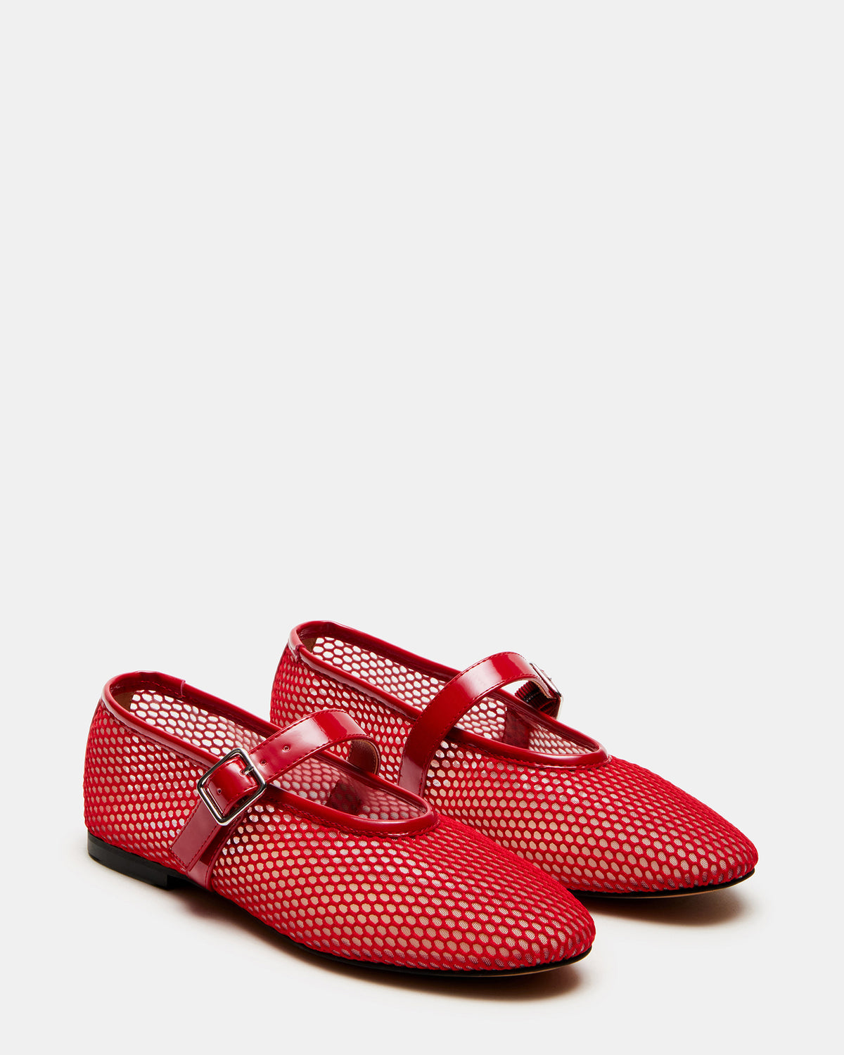 DREAMING Red Mesh Women's Mary Jane Flats - Steve Madden