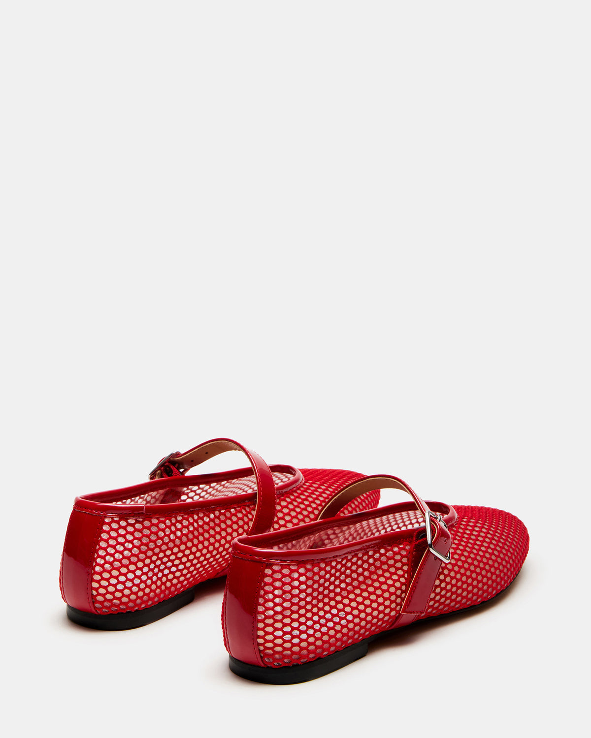 DREAMING Red Mesh Women's Mary Jane Flats - Steve Madden