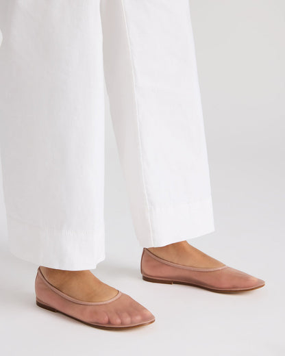 MEADOW Blush Mesh Women's Ballet Flats - Steve Madden
