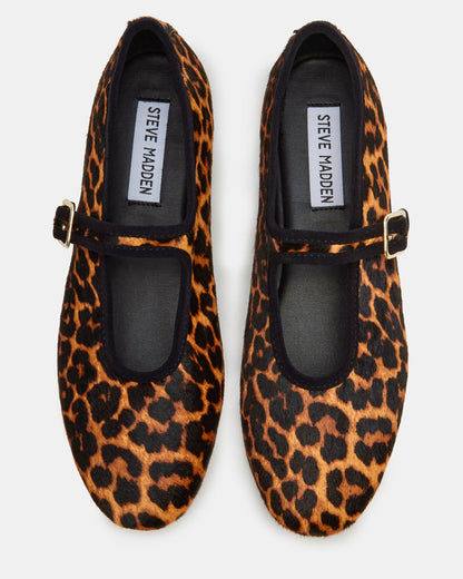 DREAMING Leopard Women's Mary Jane Flats - Steve Madden