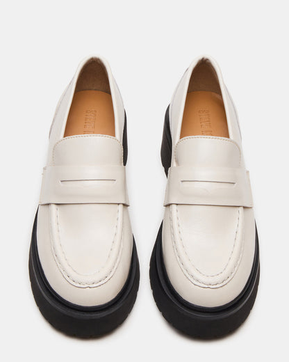 LAYKEN Bone Leather Platform Lug Women's Loafer - Steve Madden
