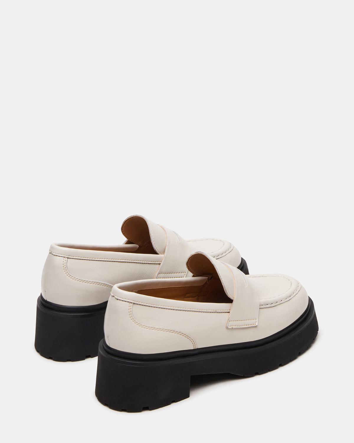 LAYKEN Bone Leather Platform Lug Women's Loafer - Steve Madden