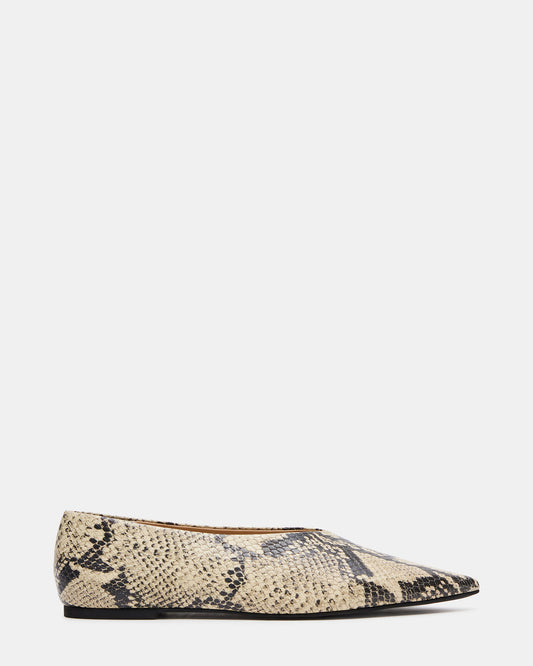 FLOYD Snake Pointed-Toe Ballet Women's Flat - Steve Madden