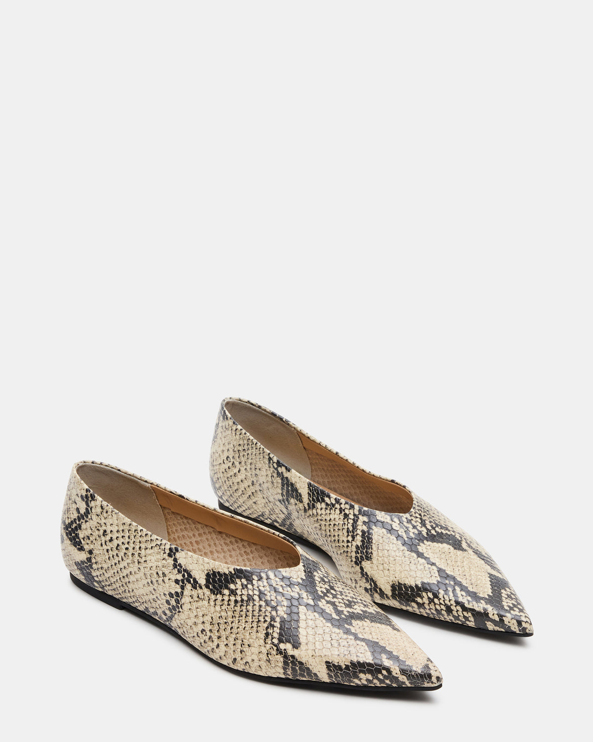 FLOYD Snake Pointed-Toe Ballet Women's Flat - Steve Madden