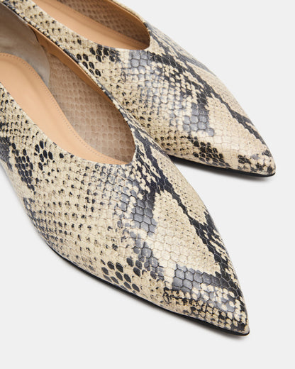 FLOYD Snake Pointed-Toe Ballet Women's Flat - Steve Madden