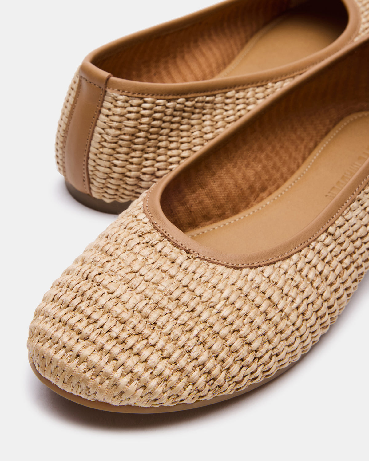 MERLOT Natural Raffia Ballet Women's Flat - Steve Madden