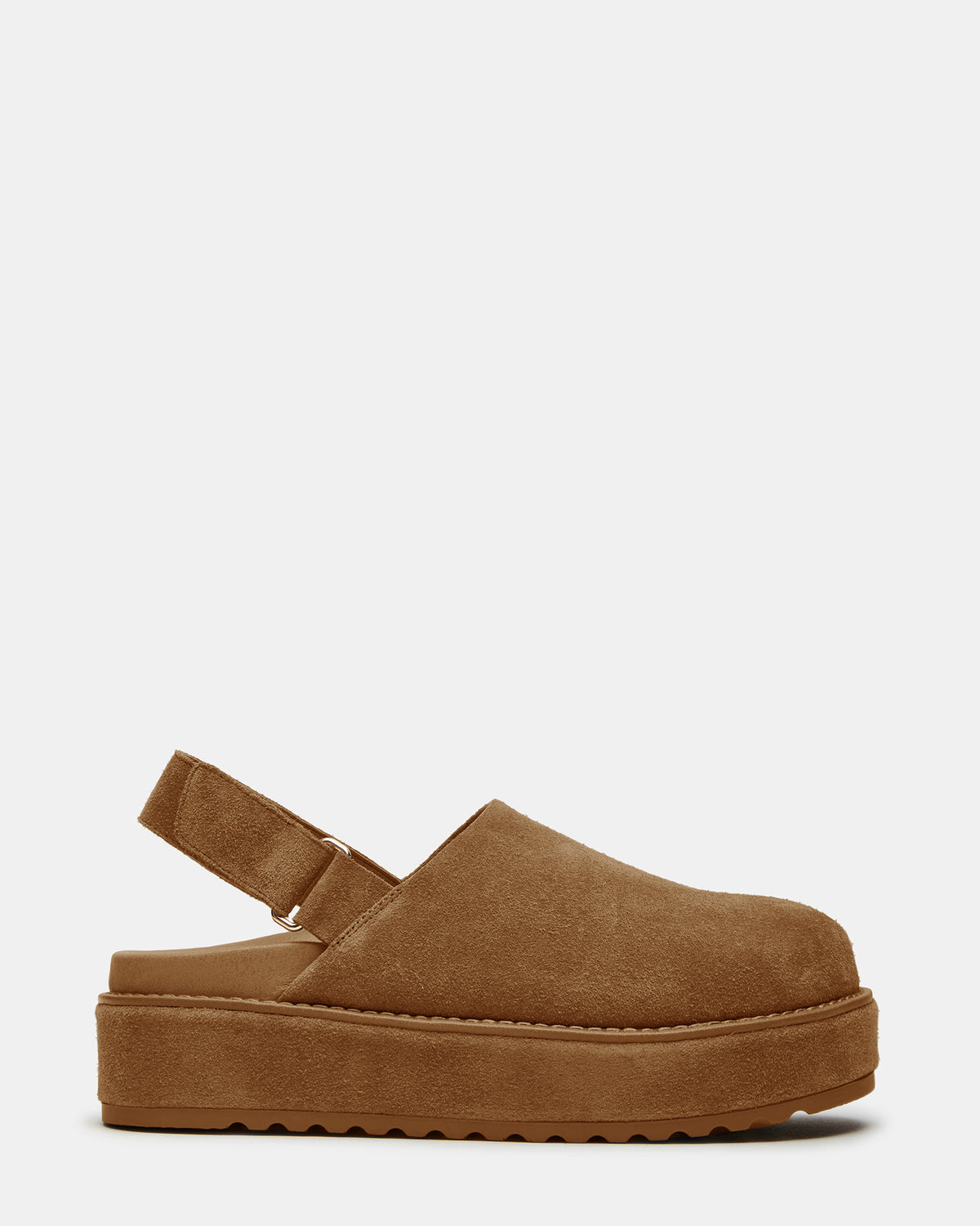 MELLOW Cognac Suede Women's Slingback Platform Clog - Steve Madden