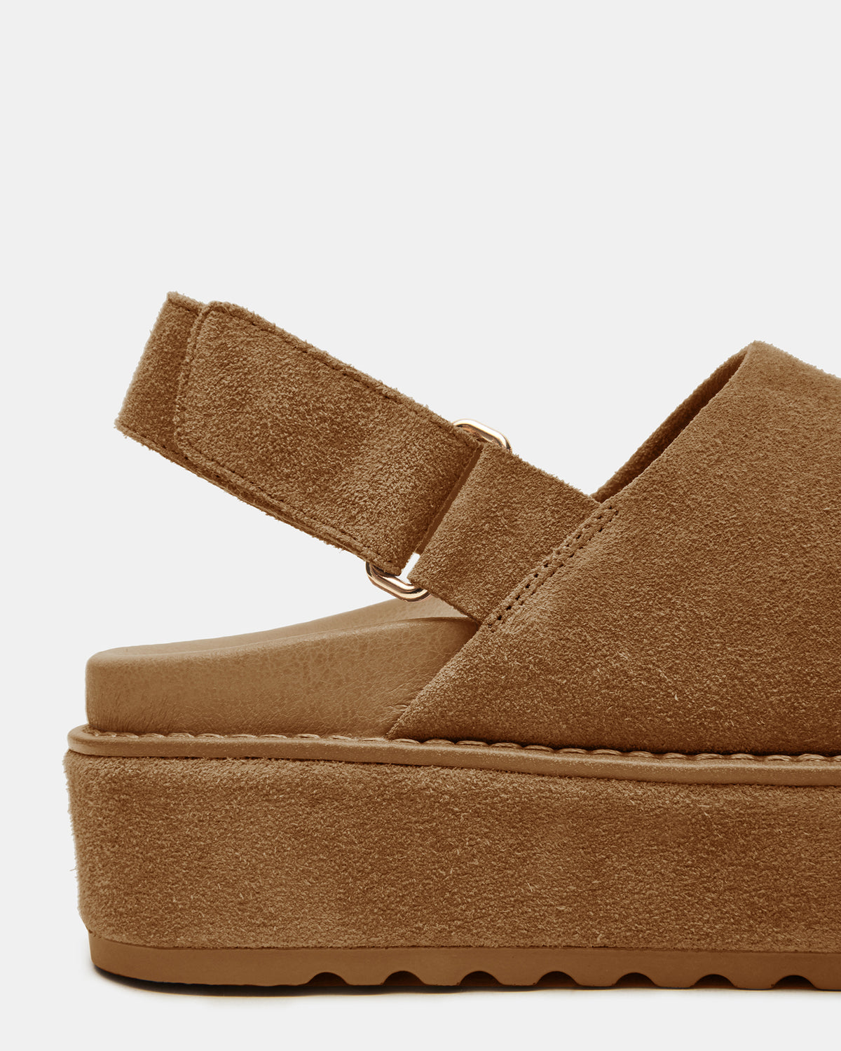 MELLOW Cognac Suede Women's Slingback Platform Clog - Steve Madden