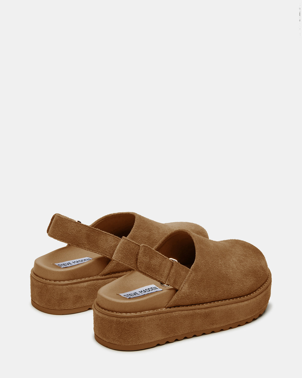 MELLOW Cognac Suede Women's Slingback Platform Clog - Steve Madden