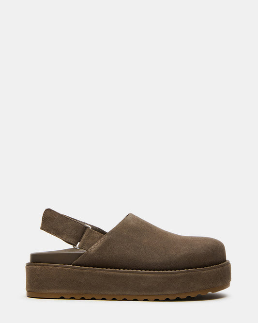 MELLOW Grey Sage Women's Slingback Platform Clog - Steve Madden
