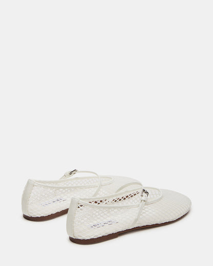 MAGS White Mary Jane Women's Ballet Flats - Steve Madden