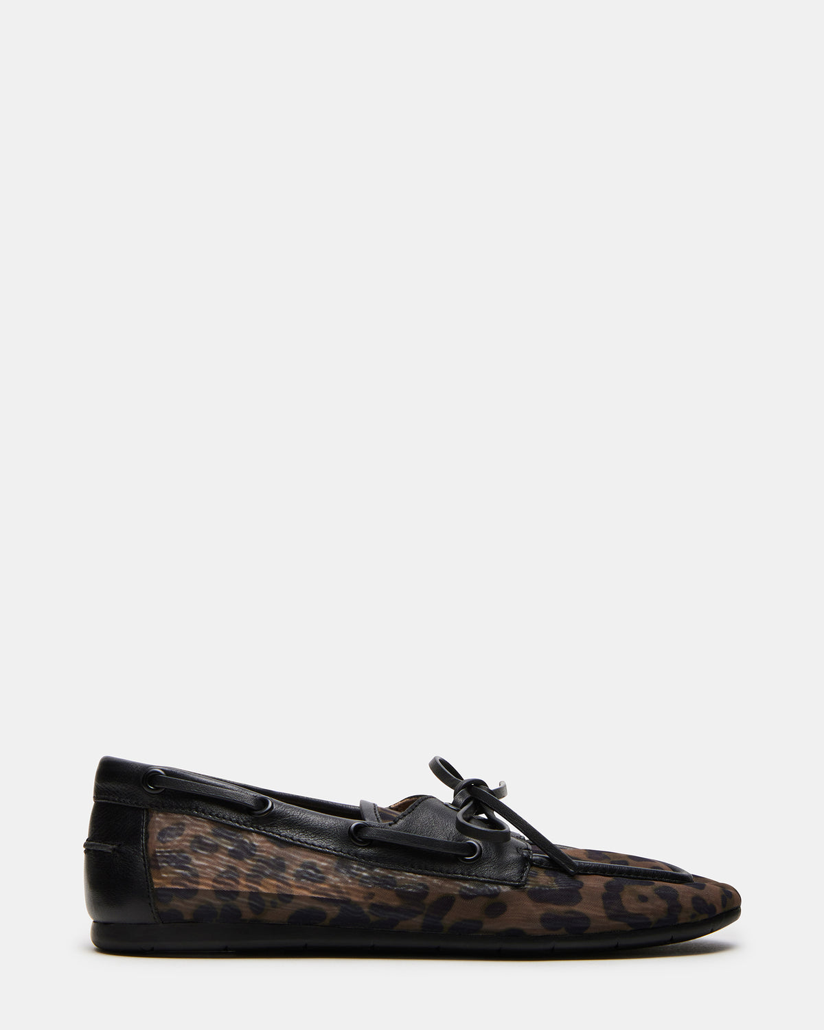 SAG Black/Leopard Women's Boat Shoe - Steve Madden