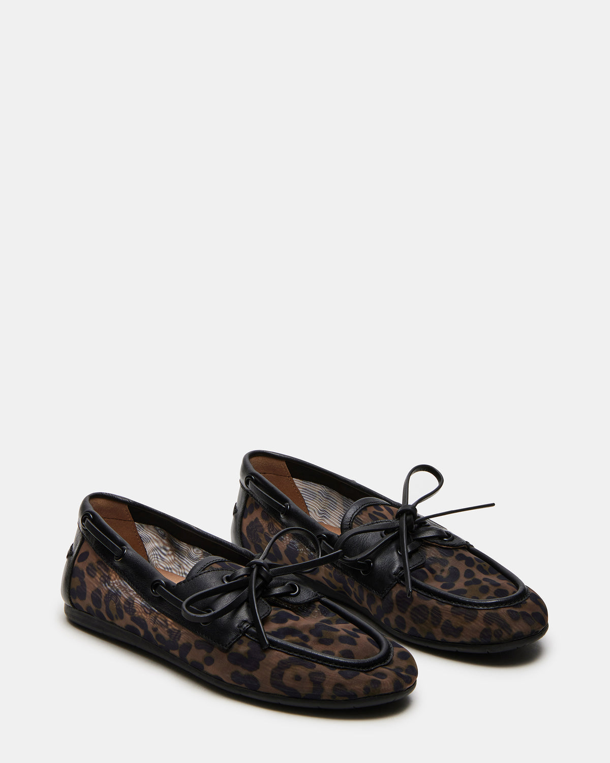SAG Black/Leopard Women's Boat Shoe - Steve Madden