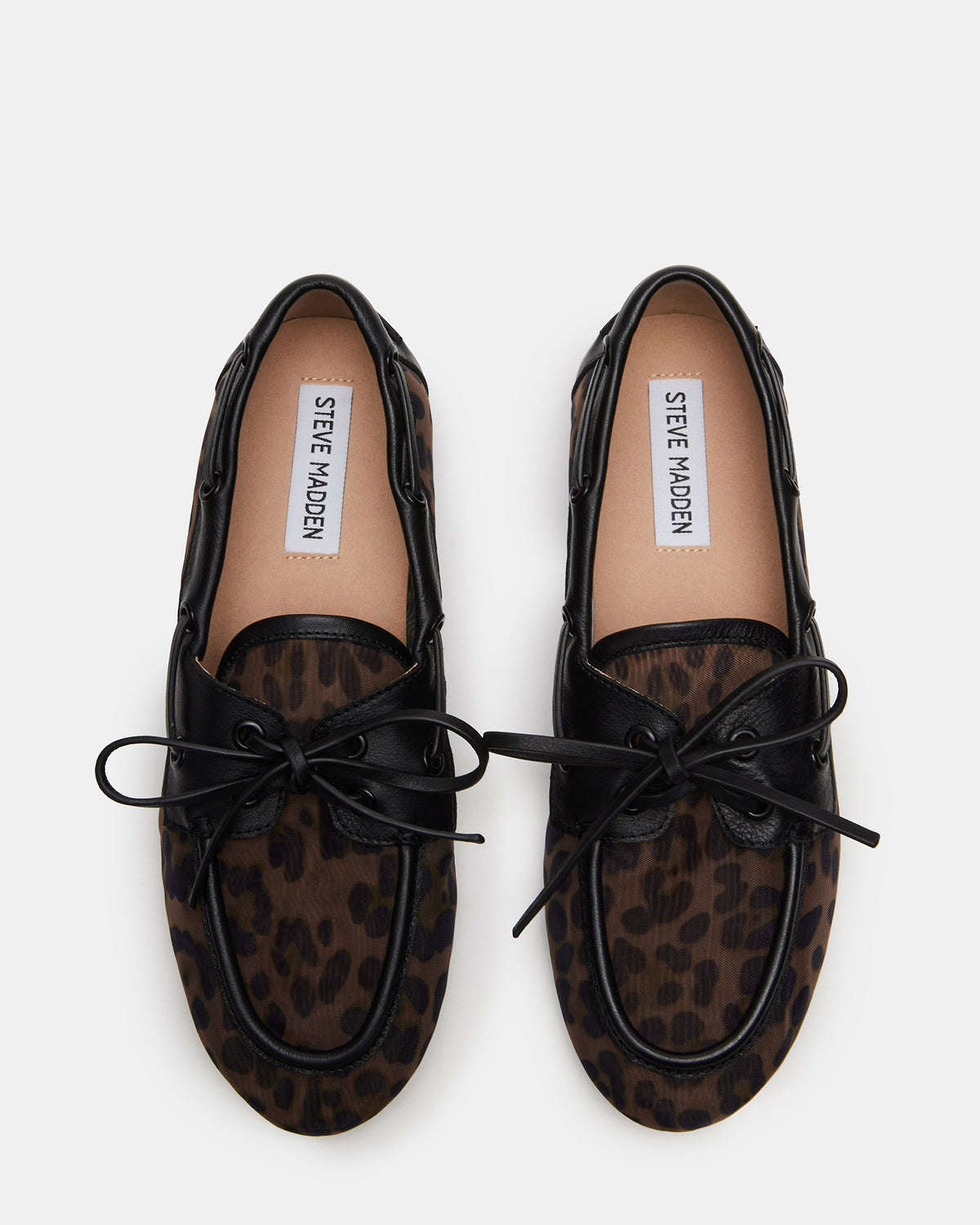 SAG Black/Leopard Women's Boat Shoe - Steve Madden